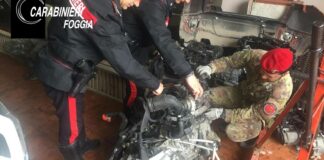Rinvenuti pezzi di auto rubate a San Ferdinando: arrestati due pregiudicati di Cerignola