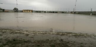 Diluvio a Zapponeta, rinviato il match della Virtus San Ferdinando