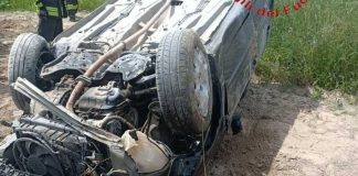 Auto si ribalta sulla Sp64 a San Ferdinando di Puglia: due feriti gravi