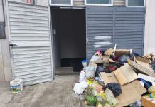 Sgombero dei locali seminterrati di via IV Novembre
